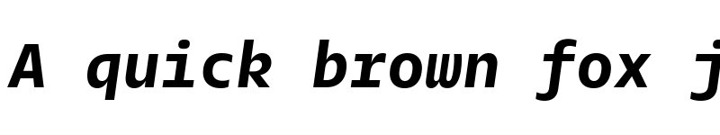 Preview of Twilio Sans Mono Bold Italic font