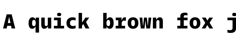 Preview of Twilio Sans Mono Extrabold font