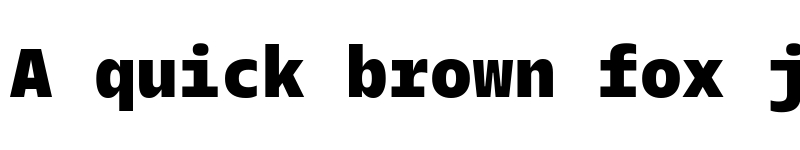 Preview of Twilio Sans Mono Heavy font