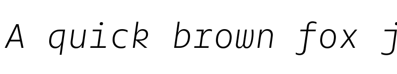 Preview of Twilio Sans Mono Light Italic font