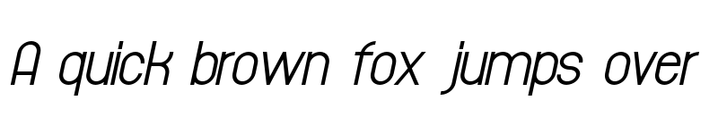 Preview of Typeward Italic Italic font