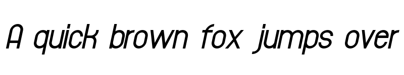 Preview of Typeward Medium Italic Italic font