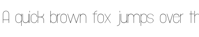 Preview of Typeward Thin Regular font