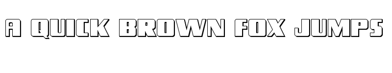 Preview of Typhoon 3D Regular font