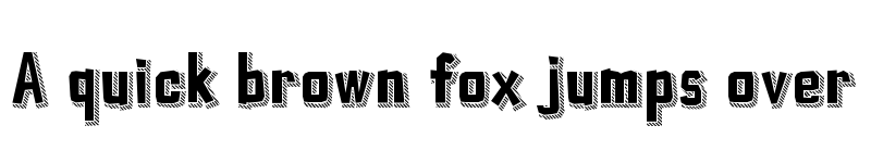 Preview of Typo Cut-Out Striped Demo Regular font