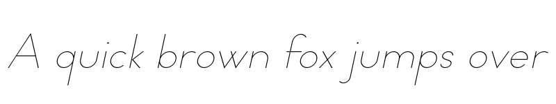 Preview of Typo Formal Light Demo Italic font