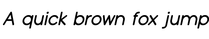 Preview of Typo Grotesk Rounded Italic font