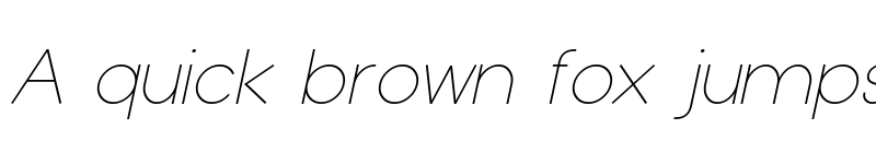 Preview of Typo Grotesk Thin Italic font