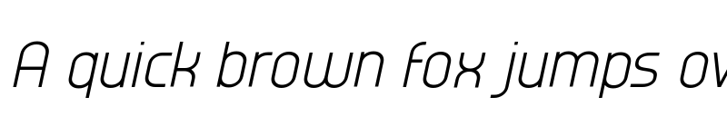 Preview of Typo Oval Light Demo Italic font