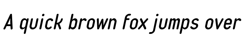 Preview of Typo Quik Demo Italic font