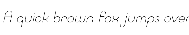 Preview of Typo Ring Light Demo Italic font