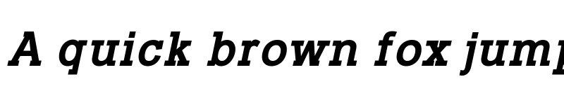 Preview of Typo Slab Bold Italic font