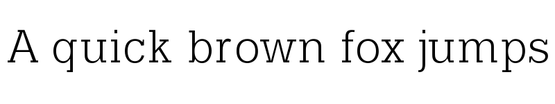 Preview of Typo Slab Light font