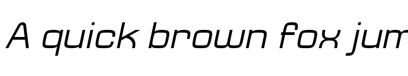 Preview of Typo Square Italic Demo Regular font