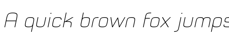 Preview of Typo Style Thin Demo Italic font