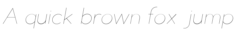 Preview of TYPOGRAPH PRO UltraLight Italic font