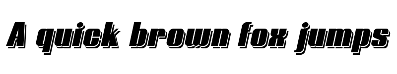 Preview of Typoline Demi Shadow Italic font