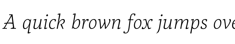 Preview of Tzimmes ExtraLight Italic font
