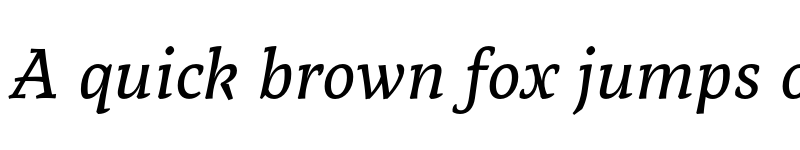 Preview of Tzimmes Medium Italic font