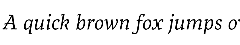 Preview of Tzimmes Regular Italic font