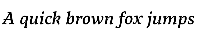 Preview of Tzimmes SemiBold Italic font