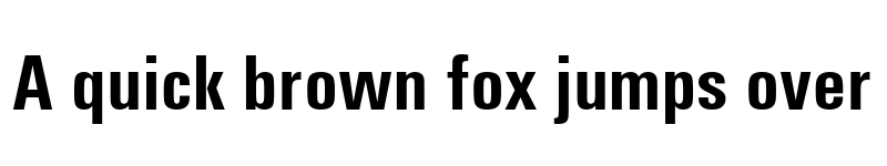 Preview of U001Con Bold font