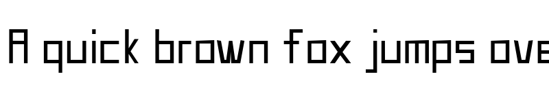 Preview of UA Squared Regular font