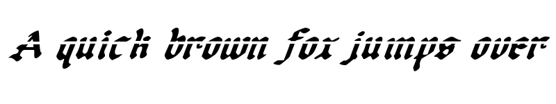 Preview of Uberh?lme Lazar Italic Lazar Italic font