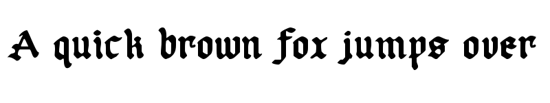 Preview of Uberh?lme Regular font