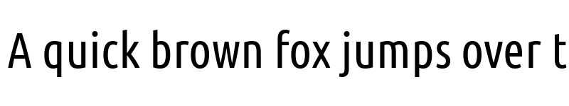 Preview of Ubuntu Condensed Regular font