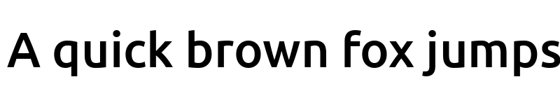 Preview of Ubuntu Medium font