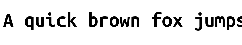 Preview of Ubuntu Mono Bold font