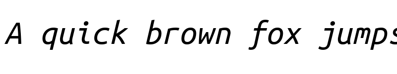 Preview of Ubuntu Mono Italic font