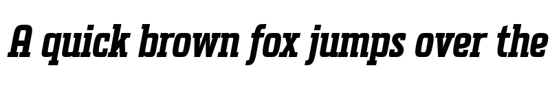 Preview of Uchrony Bold Italic font