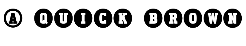 Preview of Uchrony Circle Bold font