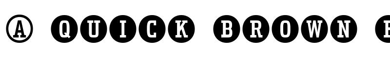 Preview of Uchrony Circle Regular font