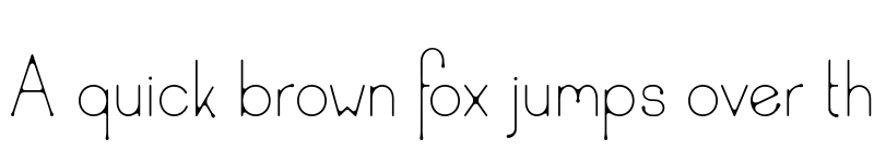 Preview of Ud Thin font