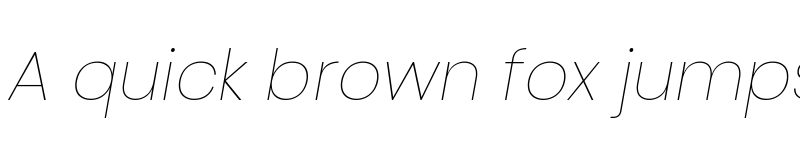 Preview of Ulagadi Sans Thin Italic font