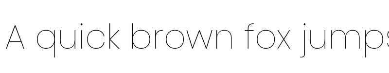 Preview of Ulagadi Sans Thin font