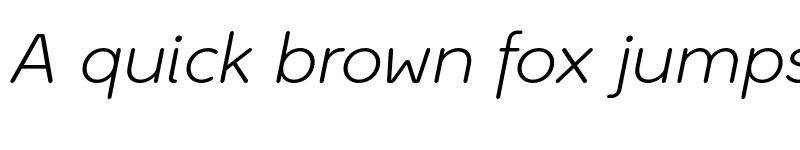 Preview of Ultima Pro Light Italic font