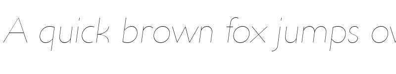 Preview of UltimaPDab HairlineItalic font