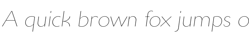 Preview of UltimaPDad UltraLightItalic font