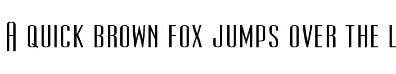 Preview of UltraCondensedSansSerif Regular font