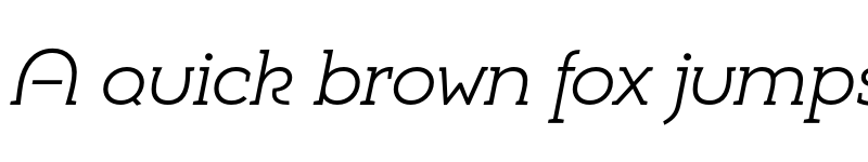 Preview of Umba Slab Demo Alt Light Italic font