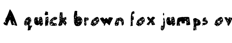 Preview of Un-finished Regular font