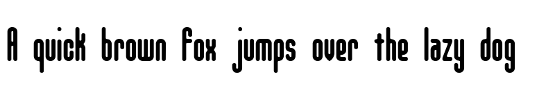 Preview of Unanimous Inverted (BRK) Regular font