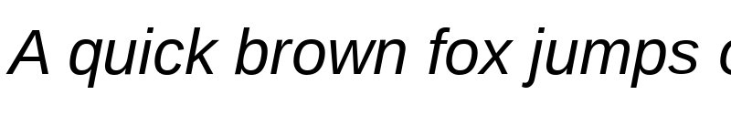 Preview of UnB Office Italic font