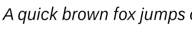 Preview of UnB Pro Regular Italic font