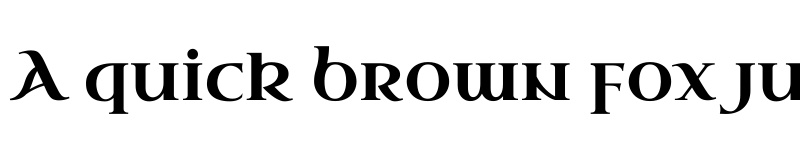 Preview of Uncial Antiqua Regular font