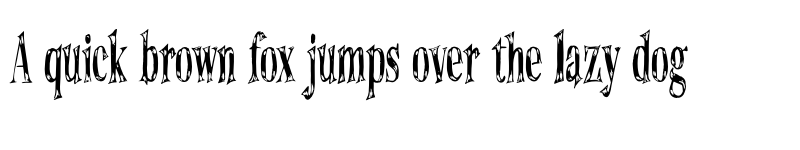 Preview of Unfinished Scream Alternative font